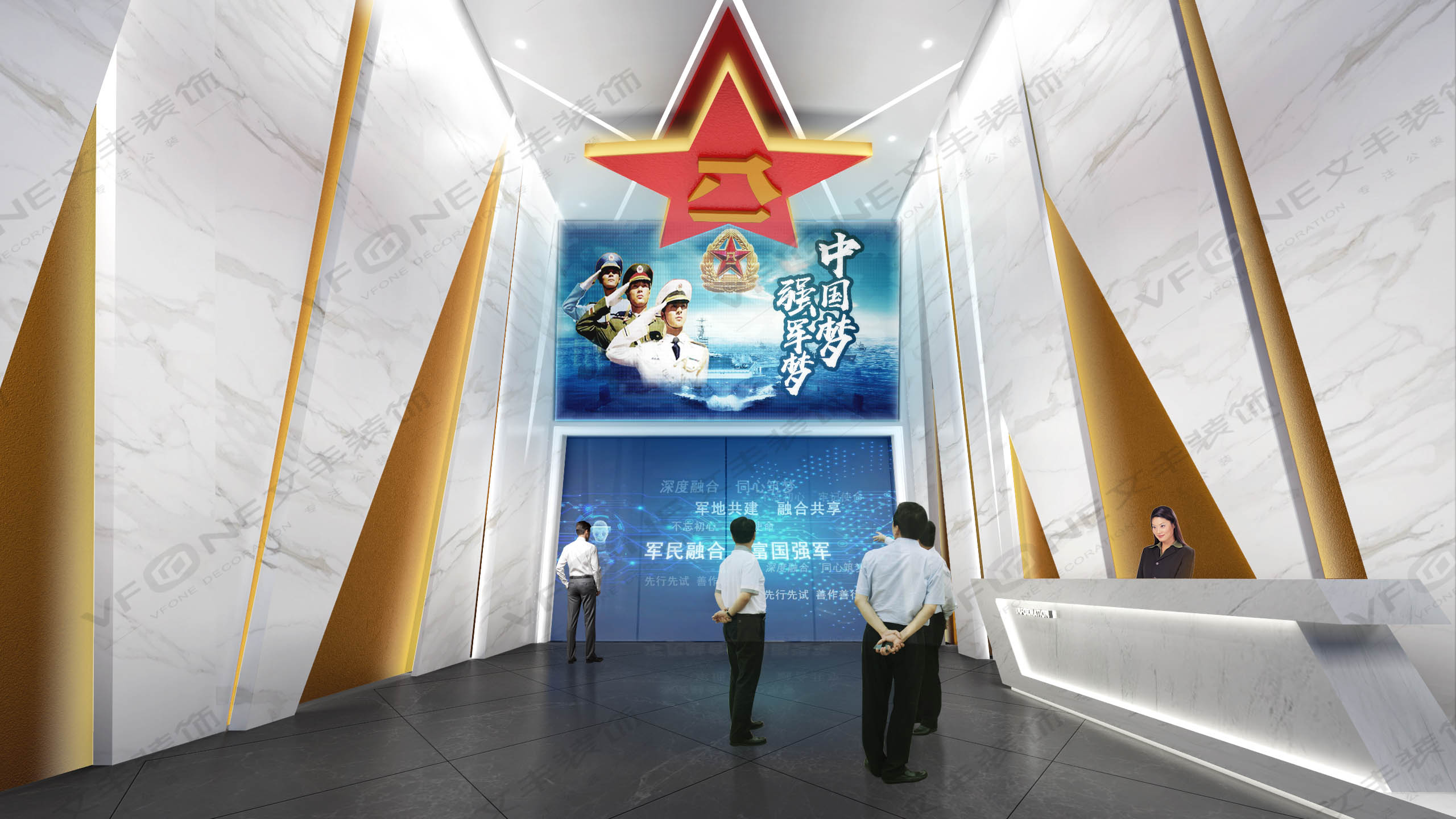 深圳高端展廳裝修公司告訴你：恢弘大氣的展廳設(shè)計到底好在哪？